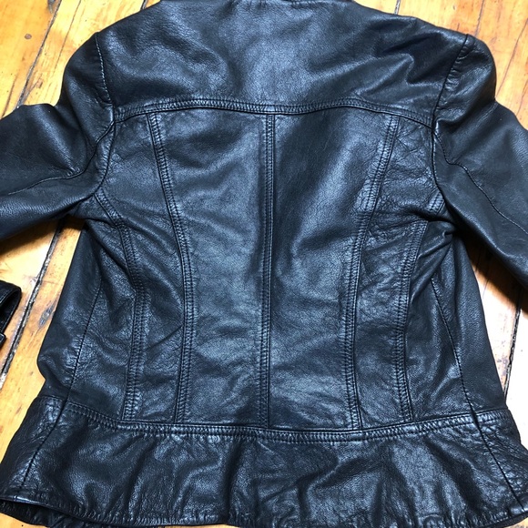 💫Sold💫ALLSAINTS Spitalfields Belvedere Leather Jacket, US size 4, Retail $560 - Picture 10 of 10